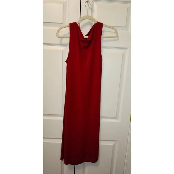 knee length dresses for ladies Red Ruffle Rosette Midi Tank Dress – Rare London